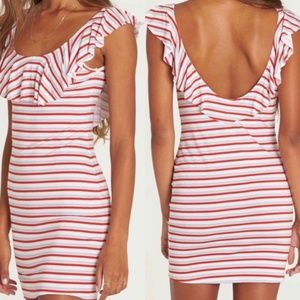 NWT Billabong Stripe Jersey bodycon dress L